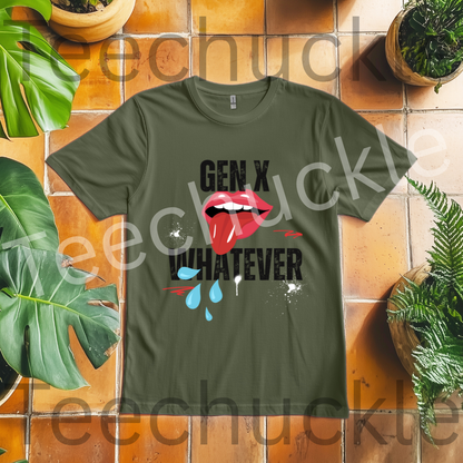 Funny Gen X T-shirt. Whatever Tee. Retro Nostalgic Unisex Shirt