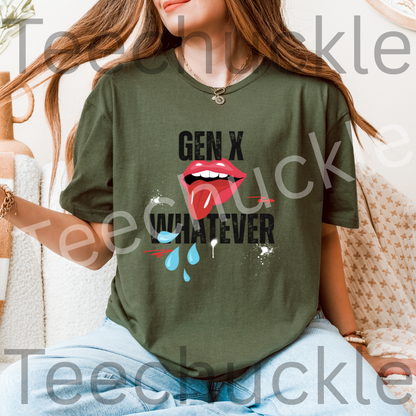 Funny Gen X T-shirt. Whatever Tee. Retro Nostalgic Unisex Shirt