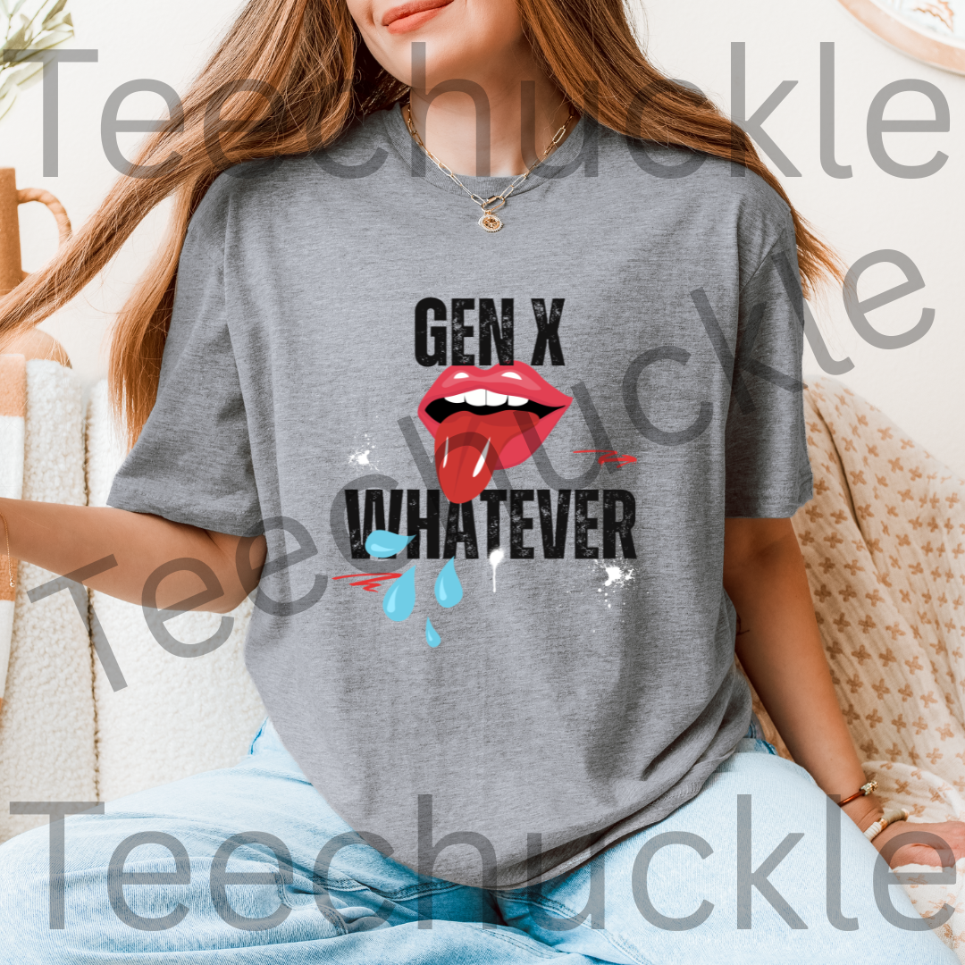 Funny Gen X T-shirt. Whatever Tee. Retro Nostalgic Unisex Shirt