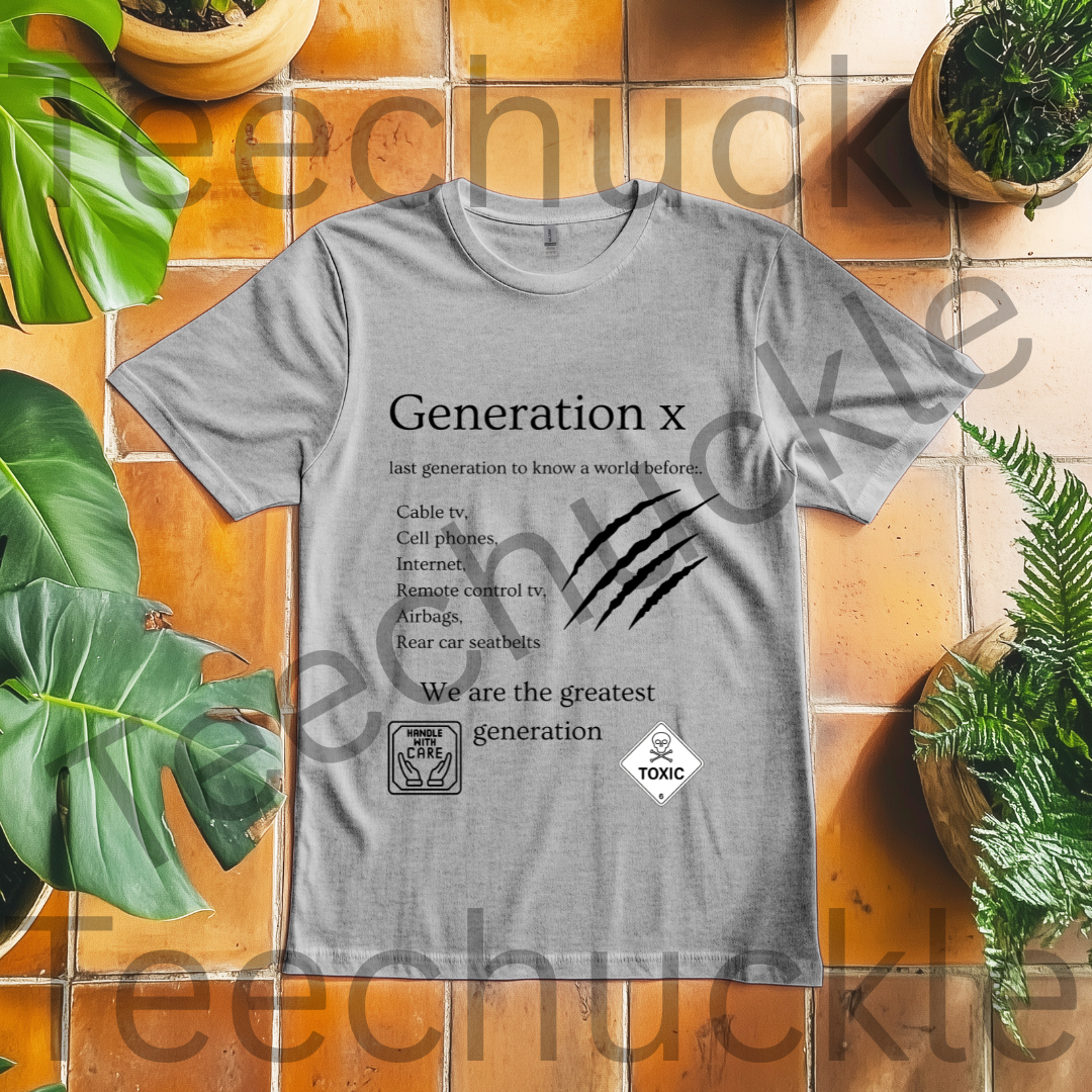 90s Nostalgia T-shirt. Gen X Last Generation To Know A World Before Tee. Funny Gen X Shirt. Unisex Gift Shirt.