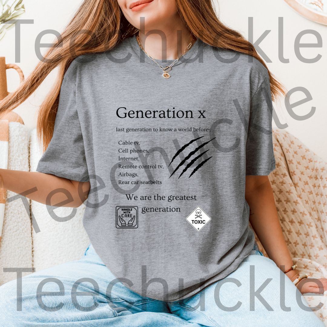 90s Nostalgia T-shirt. Gen X Last Generation To Know A World Before Tee. Funny Gen X Shirt. Unisex Gift Shirt.