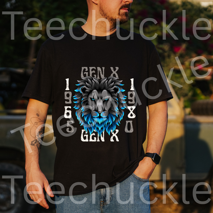 Gen X Humour Shirt. Gen X 1965 to 1980 T-shirt. Gen X Pride. Unisex Gift Tee