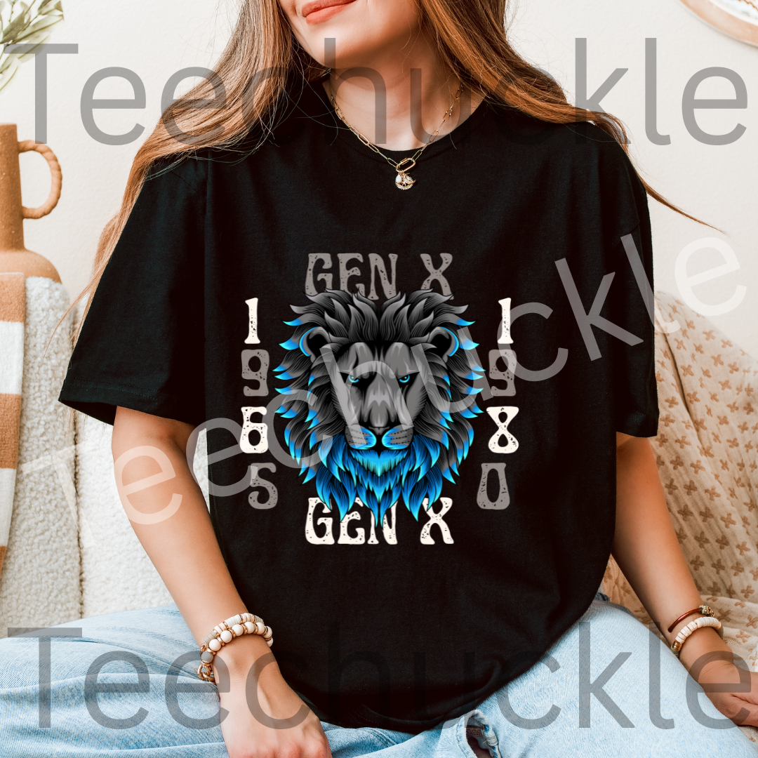 Gen X Humour Shirt. Gen X 1965 to 1980 T-shirt. Gen X Pride. Unisex Gift Tee