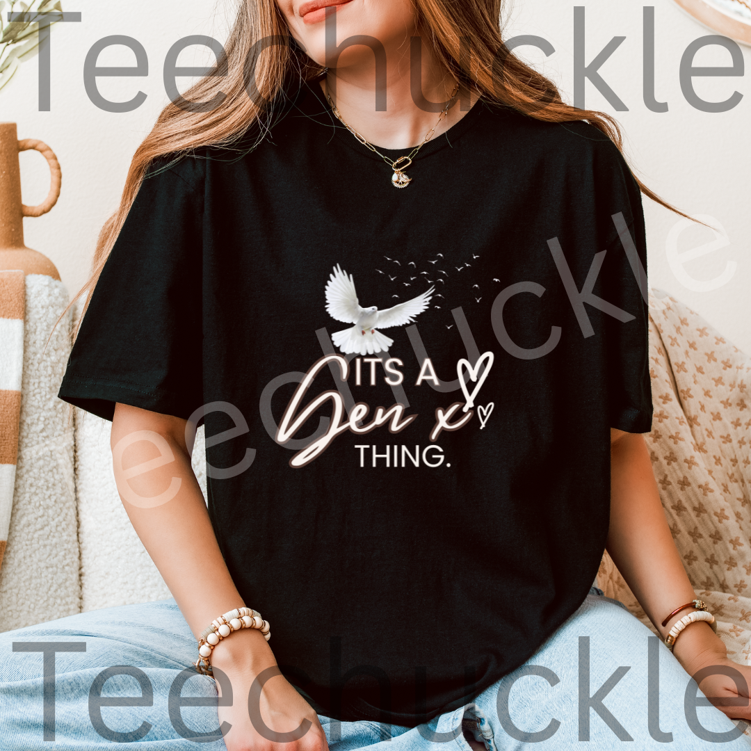 Funny Gen X T-Shirt. 80s 90s Nostalgia Retro Shirt. Its a Gen X Thing Tee. Unisex Gift Shirt.