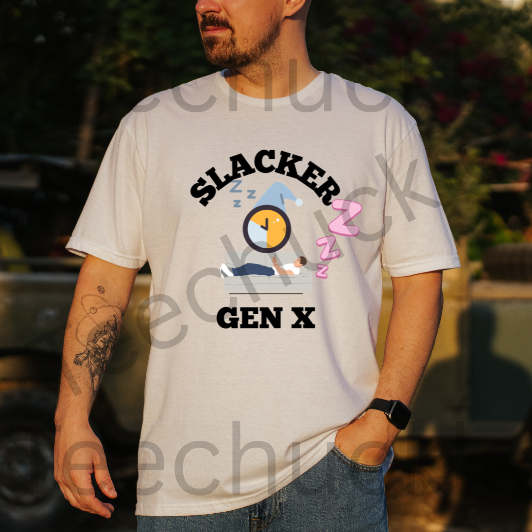 Gen X T-shirt. 80s 90s Nostalgia Retro Shirt. Slacker Shirt. Unisex Gift Shirt.