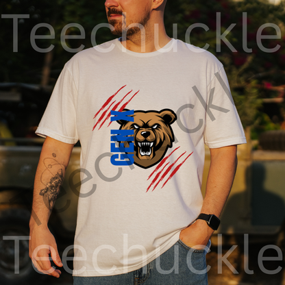 Teechuckle Unisex Gen x Bear t-shirt