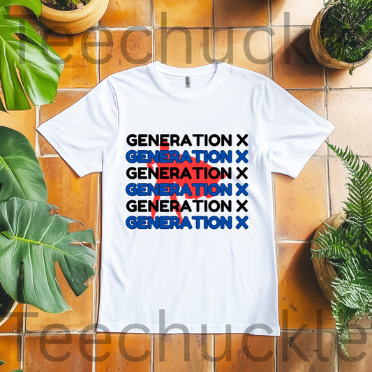 Funny Gen X Superhero T-Shirt | Retro Generation X Graphic Tee
