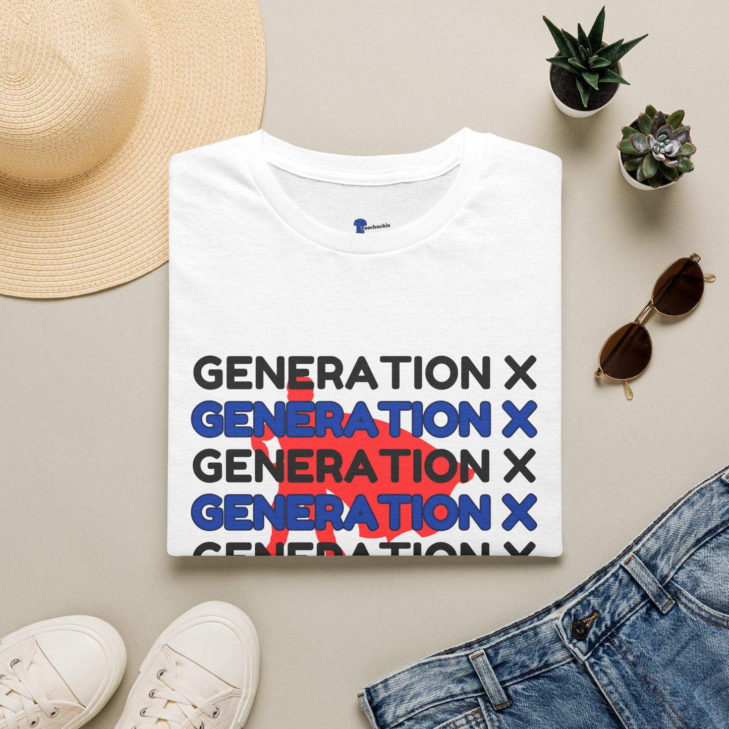 Funny Gen X Superhero T-Shirt | Retro Generation X Graphic Tee