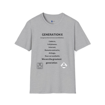 Generation X Shirt Analog Childhood T-Shirt, Funny Gen X Tech Nostalgia Tee, Greatest Generation Latchkey Kid Gift, Retro 70s 80s List Graphic