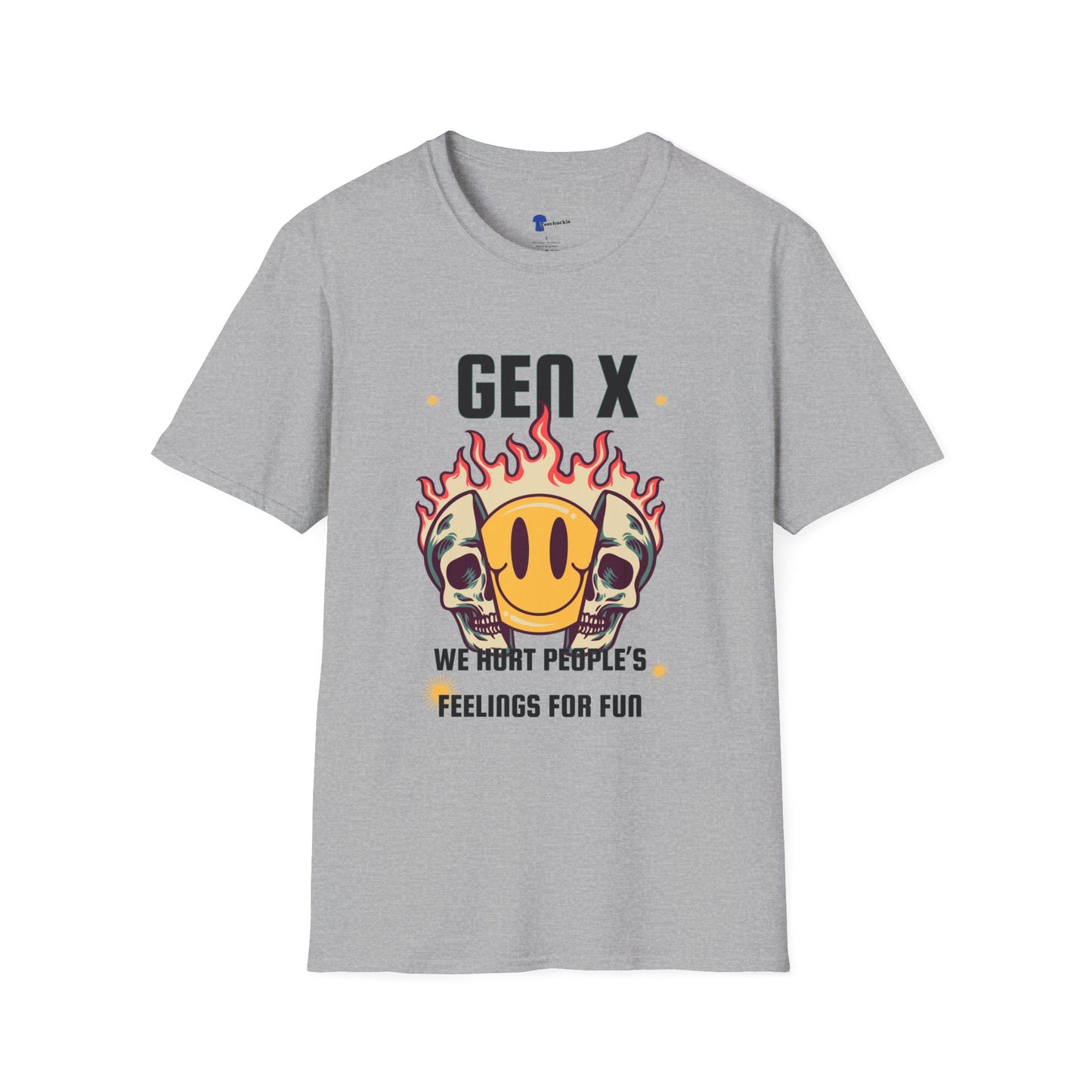 Gen X Shirt We Hurt People's Feelings For Fun T-Shirt, Funny Generation X Sarcastic Tee, Grunge Skull Smiley Face Graphic, Retro 90s Gift