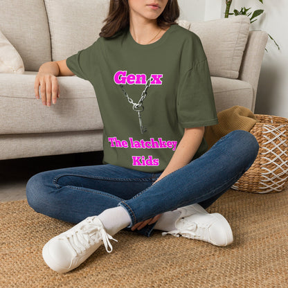 Retro Gen X Latchkey Kids Key T-Shirt | Vintage 1980s Silver Key Tee