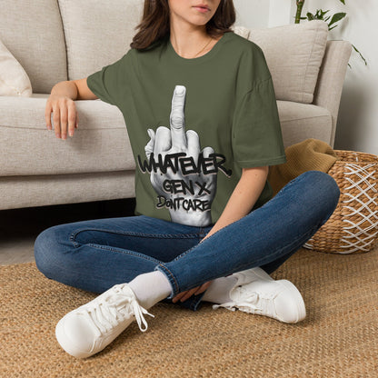 Funny Gen X Whatever T-Shirt | Retro 90s Grunge Hand Tee