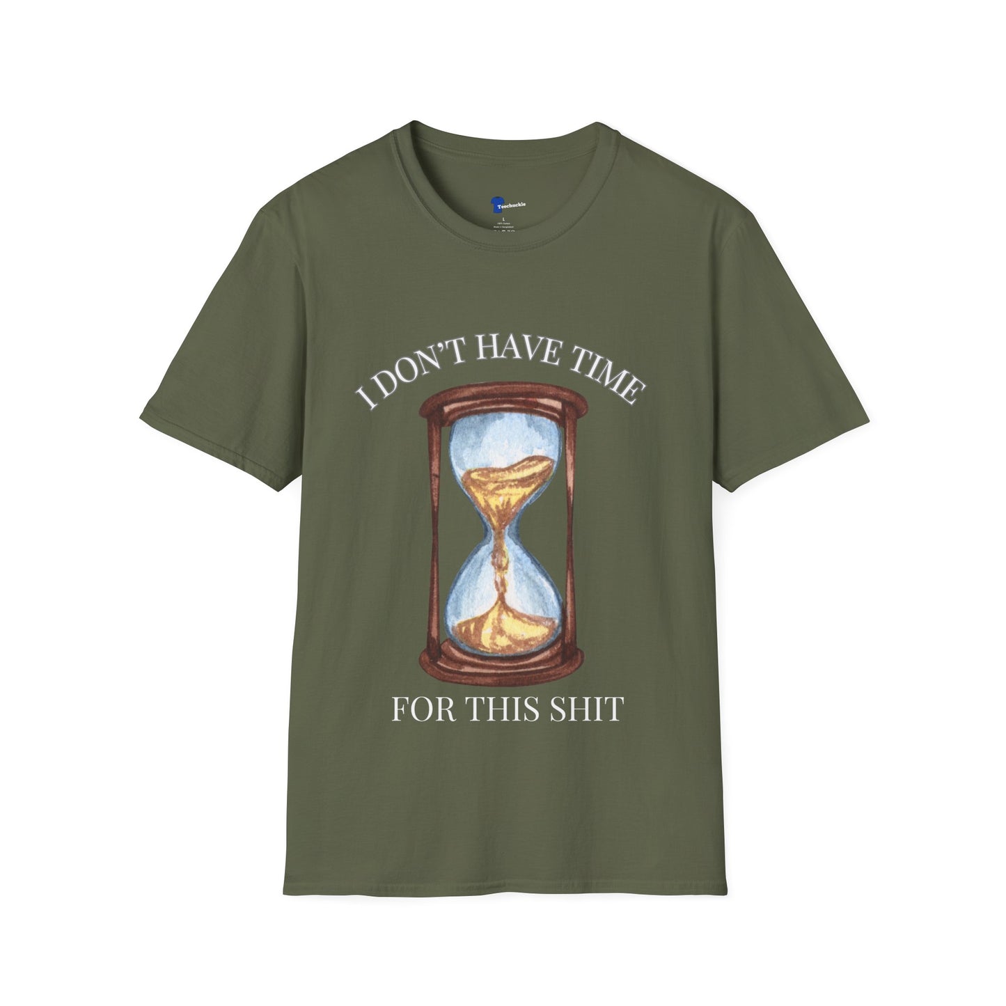 Hourglass Design (Long Title)Sarcastic Gen X Hourglass Shirt, I Don't Have Time For This Funny T-Shirt, Retro Watercolor Graphic Tee, No Patience Relatable Humor, Moody Antique Aesthetic, Blunt...