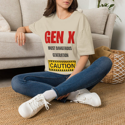 Gen X Most Dangerous Generation T-Shirt | Retro Sarcastic Tee