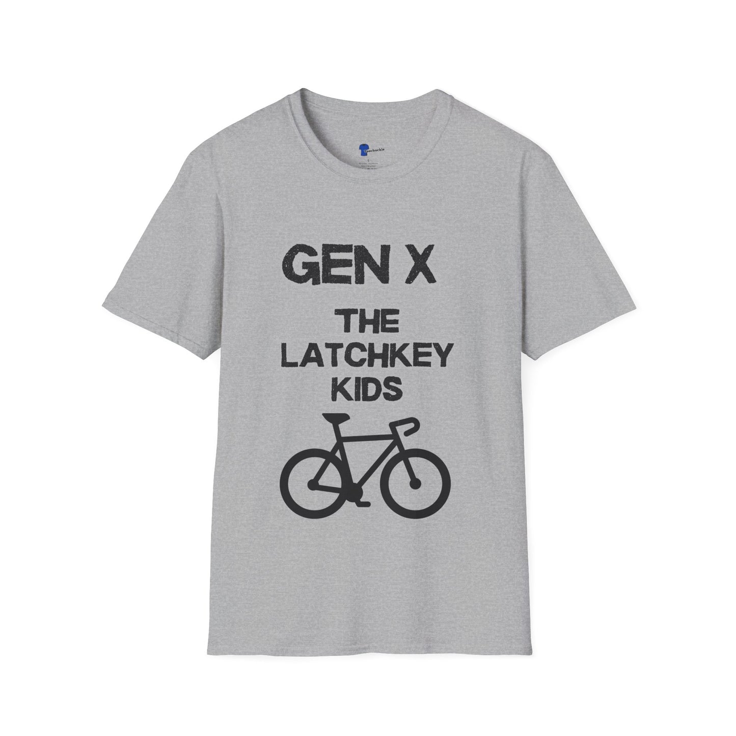 Gen X Shirt The Latchkey Kids, Funny Generation X Graphic Tee, Retro 80s Bicycle TShirt, Sarcastic Streetlight Kids Apparel Birthday Gift