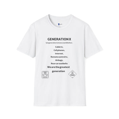 Generation X Shirt Analog Childhood T-Shirt, Funny Gen X Tech Nostalgia Tee, Greatest Generation Latchkey Kid Gift, Retro 70s 80s List Graphic