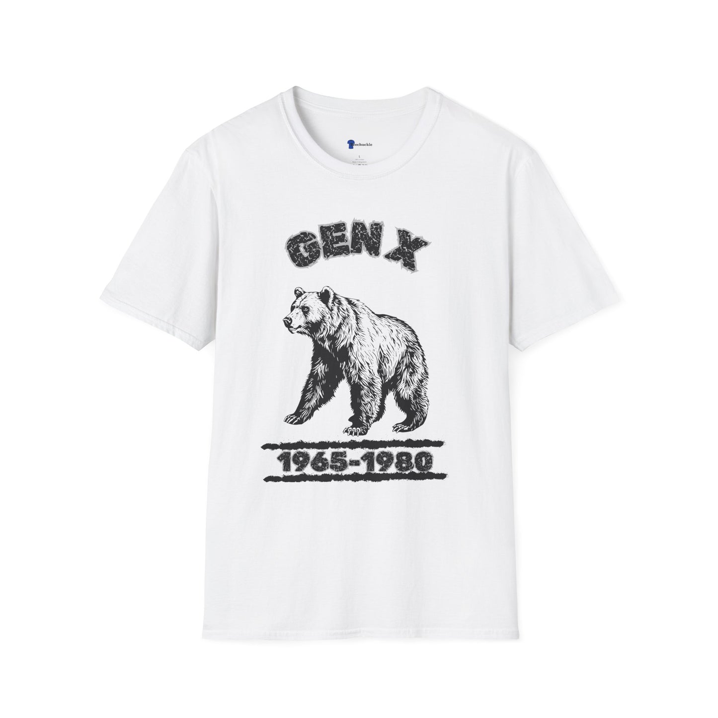 Vintage Gen X Bear T-Shirt, Retro 1965-1980 Generation X Shirt, Distressed Grizzly Bear Graphic Tee, 70s 80s Nostalgia Gift