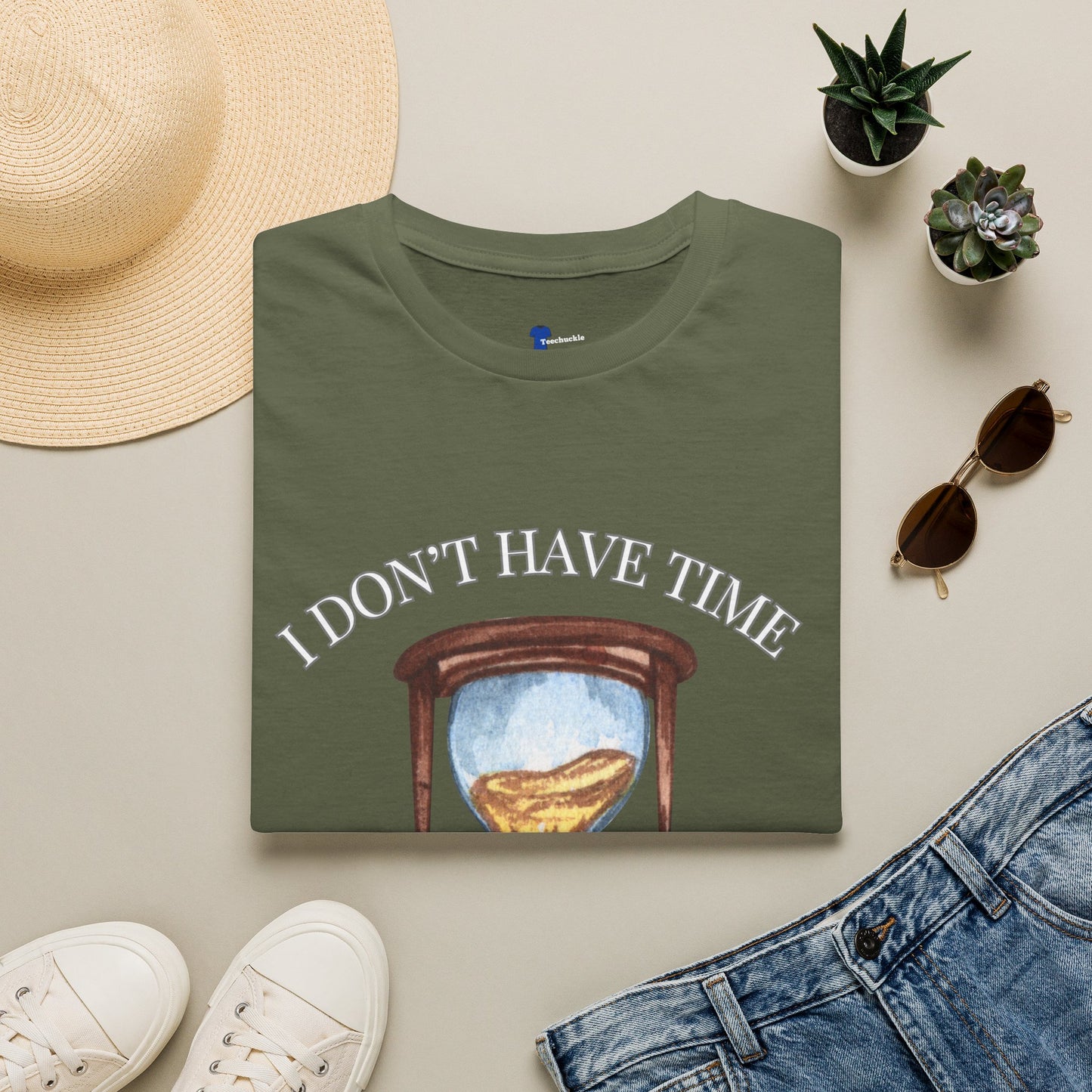 Hourglass Design (Long Title)Sarcastic Gen X Hourglass Shirt, I Don't Have Time For This Funny T-Shirt, Retro Watercolor Graphic Tee, No Patience Relatable Humor, Moody Antique Aesthetic, Blunt...