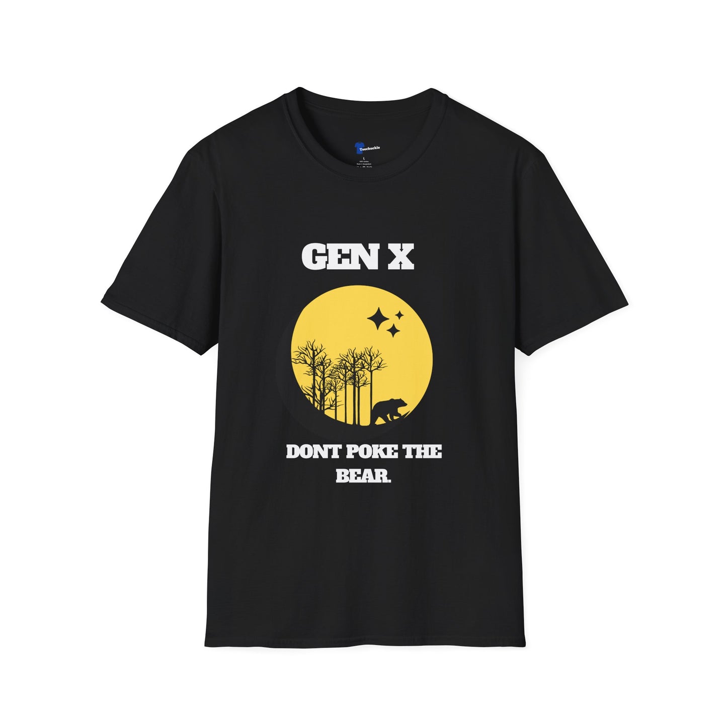 Funny Gen X Dont Poke The Bear Shirt, Sarcastic Generation X T-Shirt, Retro Wilderness Bear Graphic Tee, Outdoor Survivalist Humorous Gift