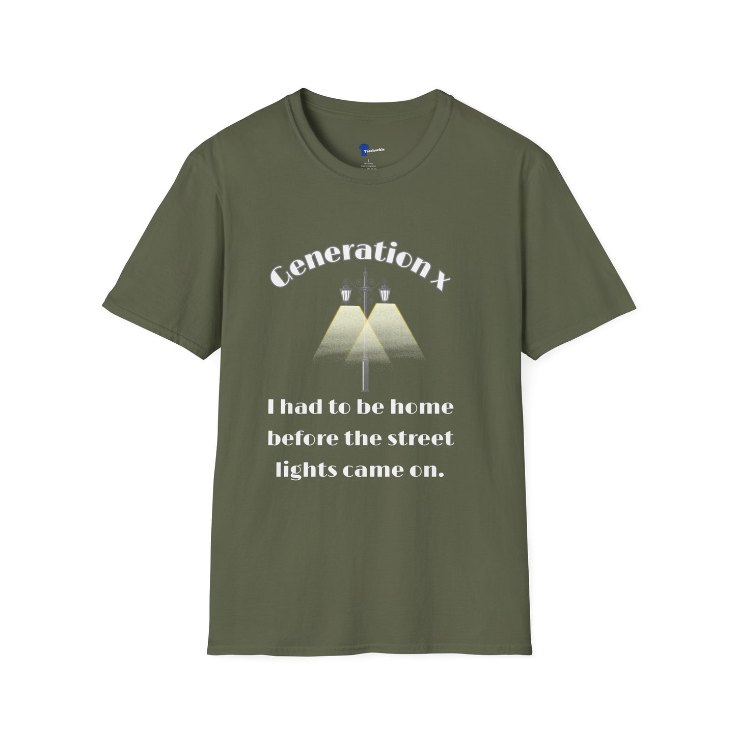 Funny Gen X Street Lights T-Shirt - Retro 80s Latchkey Kid Nostalgia Tee