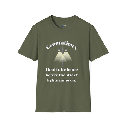 Funny Gen X Street Lights T-Shirt - Retro 80s Latchkey Kid Nostalgia Tee