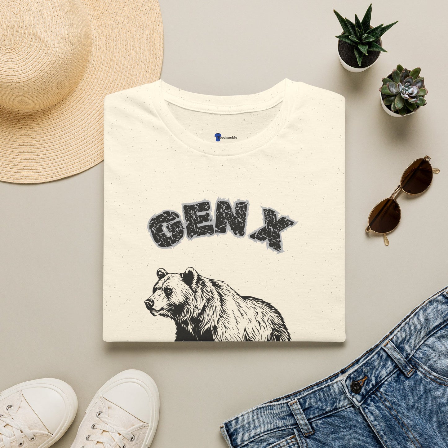 Vintage Gen X Bear T-Shirt, Retro 1965-1980 Generation X Shirt, Distressed Grizzly Bear Graphic Tee, 70s 80s Nostalgia Gift