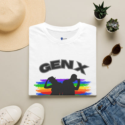 Retro Gen X Pride T-Shirt, Rainbow Generation X Dancers Tee, Vintage 80s 90s Club Music Graphic Shirt