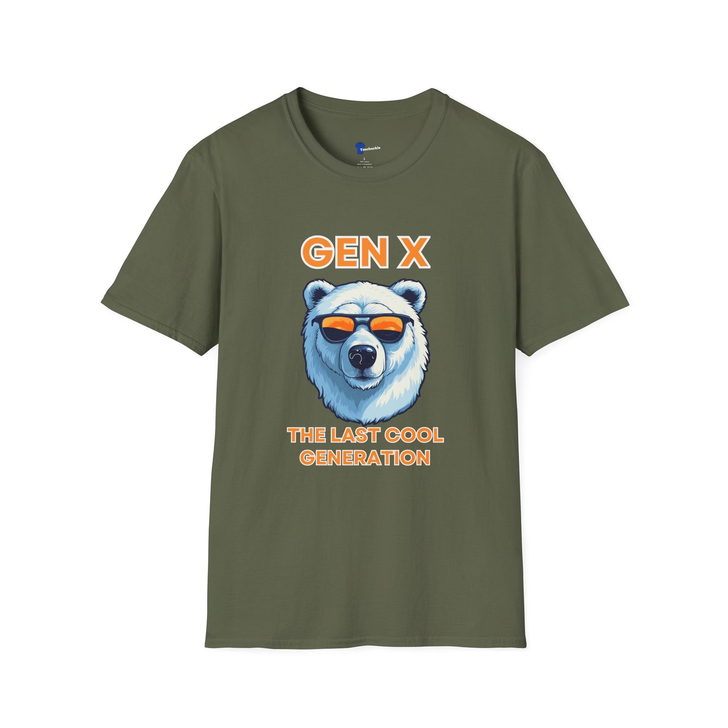 Cool Gen X Bear Black Shirt, The Last Cool Generation Dark Tee, Retro Sunglasses Grizzly Graphic Apparel, 80s 90s Neon Sunset Clothing