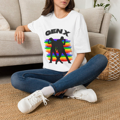 Retro Gen X Pride T-Shirt, Rainbow Generation X Dancers Tee, Vintage 80s 90s Club Music Graphic Shirt
