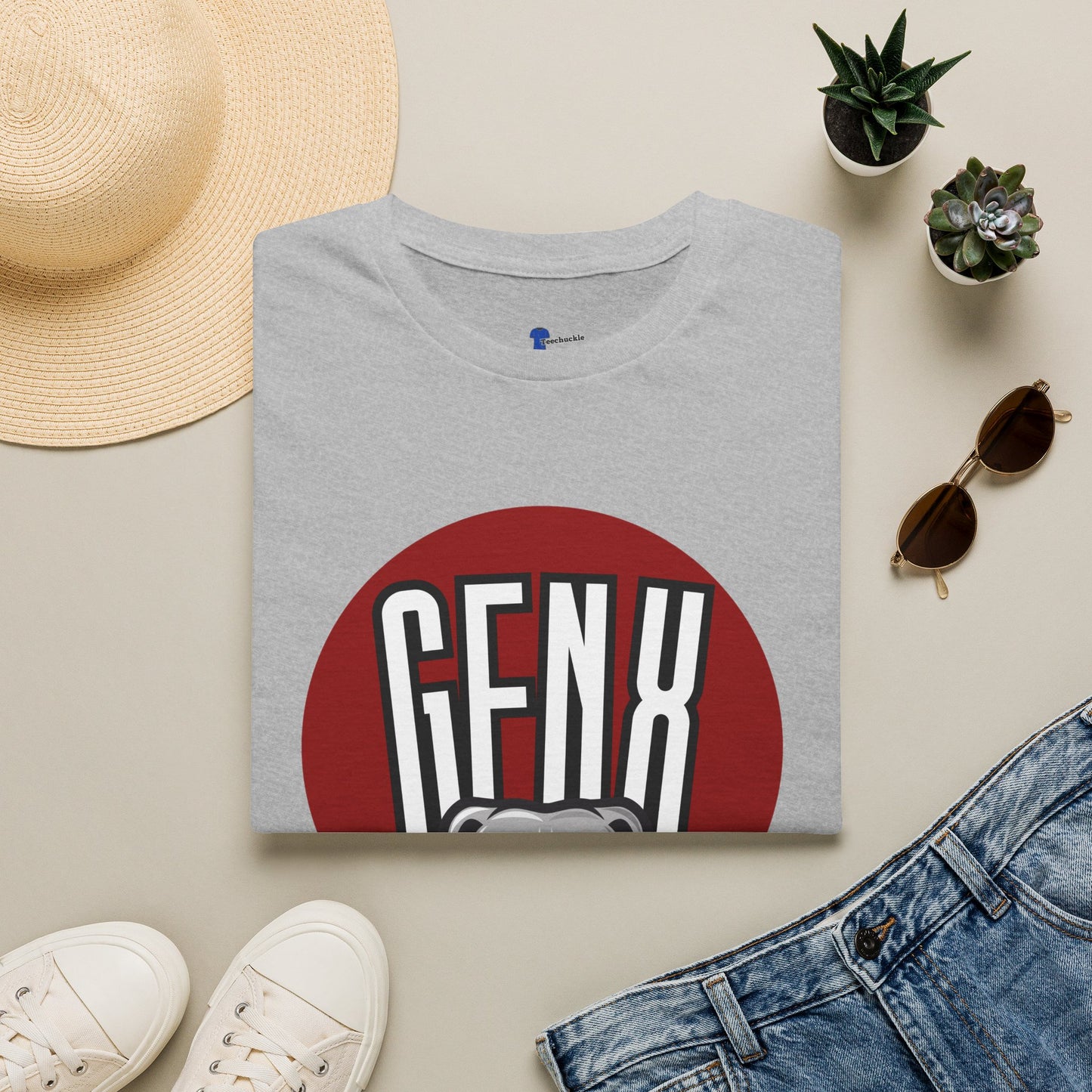 Gen X Bulldog T-Shirt Generation X 1965 1980 Birth Year Graphic Tee Tough Retro Gen X Gift Hardcore Nostalgia Black Apparel Funny Mascot Shirt