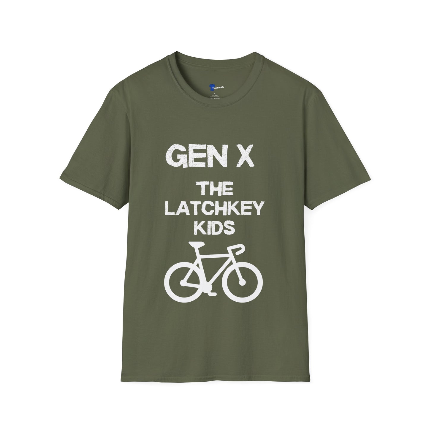 Gen X Shirt The Latchkey Kids, Funny Generation X Graphic Tee, Retro 80s Bicycle TShirt, Sarcastic Streetlight Kids Apparel Birthday Gift