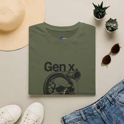 Gen X Shirt Raised on Hose Water and Neglect, Funny Generation X Graphic Tee, Sarcastic 80s Kids TShirt, Retro Skull Hose Water Apparel Gift