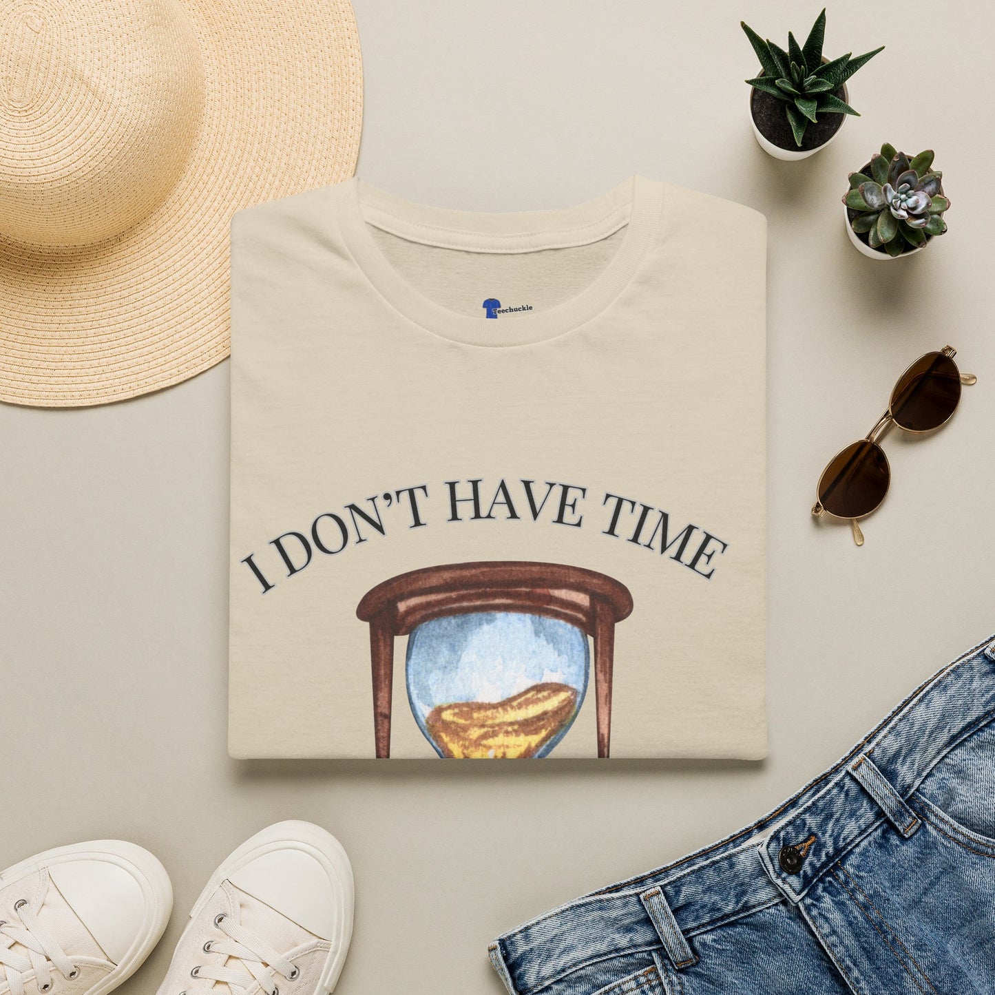 Hourglass Design (Long Title)Sarcastic Gen X Hourglass Shirt, I Don't Have Time For This Funny T-Shirt, Retro Watercolor Graphic Tee, No Patience Relatable Humor, Moody Antique Aesthetic, Blunt...