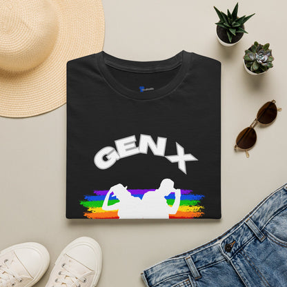 Retro Gen X Pride T-Shirt, Rainbow Generation X Dancers Tee, Vintage 80s 90s Club Music Graphic Shirt