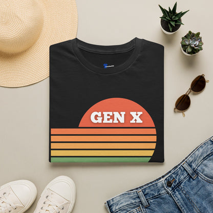 Gen X Retro Sunset T-Shirt | Funny Generation X Attitude Tee | Sarcastic I Say What Everyone Is Thinking Shirt