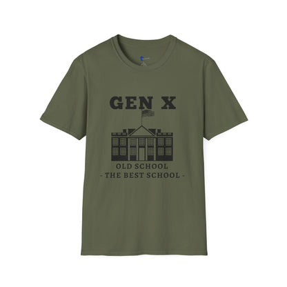 Gen X Old School Shirt, The Best School Generation X T-Shirt, Retro Schoolhouse Graphic Tee, 80s Nostalgia Clothing, Funny Vintage Institutional Gift