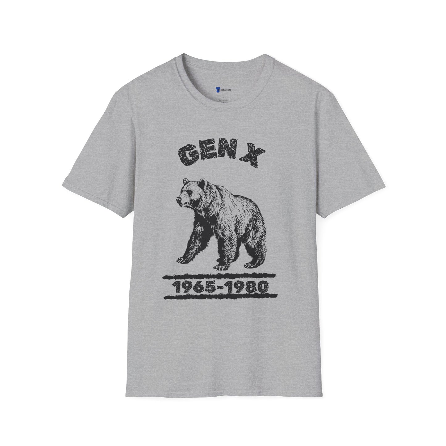 Vintage Gen X Bear T-Shirt, Retro 1965-1980 Generation X Shirt, Distressed Grizzly Bear Graphic Tee, 70s 80s Nostalgia Gift