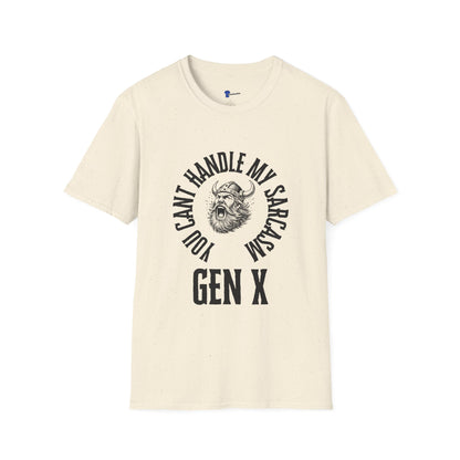 Funny Gen X Sarcasm Shirt, You Cant Handle My Sarcasm Viking T-Shirt, Sarcastic Generation X Tee, Retro Viking Graphic Shirt, Badass Gen X Gift