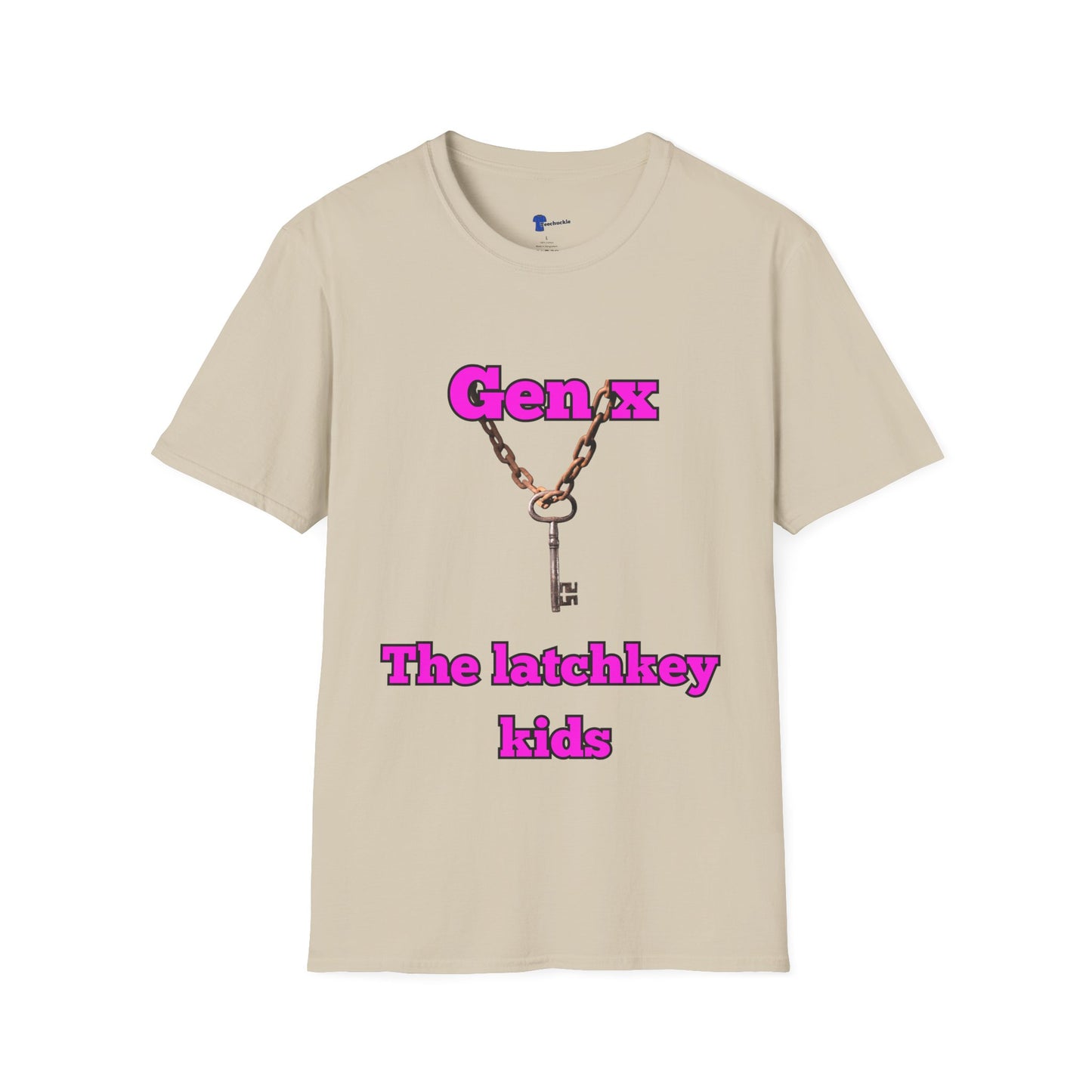 Retro Gen X Latchkey Kids Key T-Shirt | Vintage 1980s Silver Key Tee