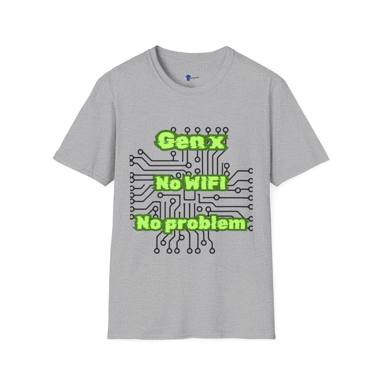 Gen X No WiFi No Problem Shirt, Sarcastic Circuit Board Graphic Tee, Retro Tech TShirt Dark Aesthetic, Cyberpunk Generation X Gift, Funny Computer Nerd Apparel