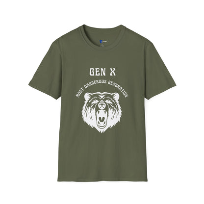 Gen X Shirt Most Dangerous Generation Tee, Outlaw Generation X T-Shirt, 1970s Birthday Gift For Gen X, Badass Latchkey Kid Bear Apparel