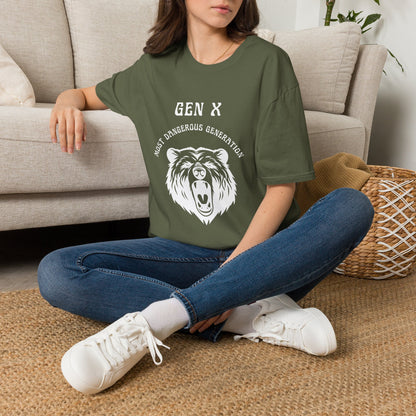 Gen X Shirt Most Dangerous Generation Tee, Outlaw Generation X T-Shirt, 1970s Birthday Gift For Gen X, Badass Latchkey Kid Bear Apparel