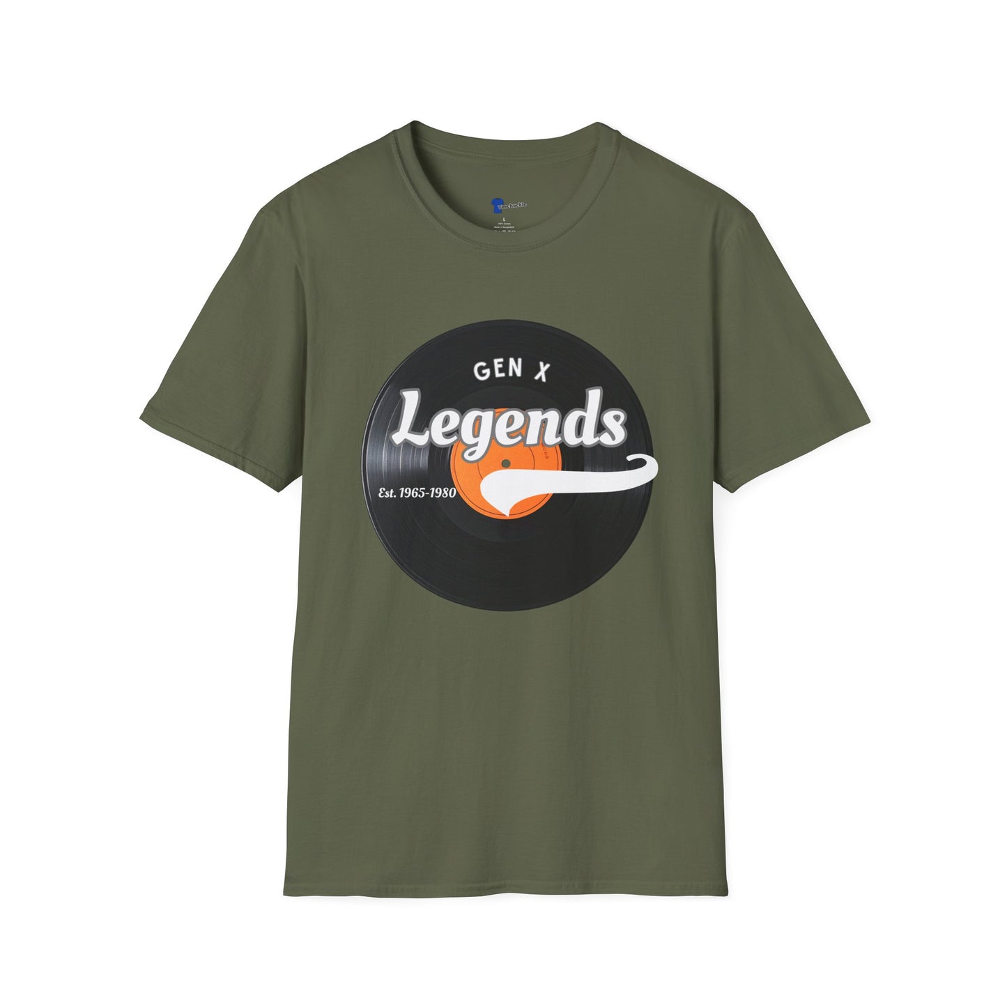 Vintage Vinyl Gen X Legends T-Shirt - Retro 70s 80s Music Lover Gift