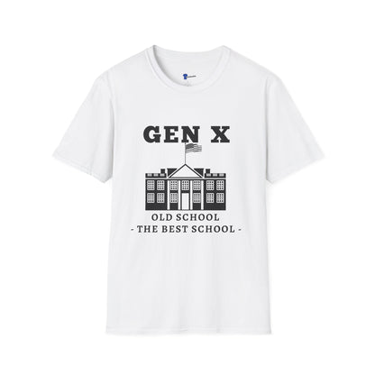 Gen X Old School Shirt, The Best School Generation X T-Shirt, Retro Schoolhouse Graphic Tee, 80s Nostalgia Clothing, Funny Vintage Institutional Gift