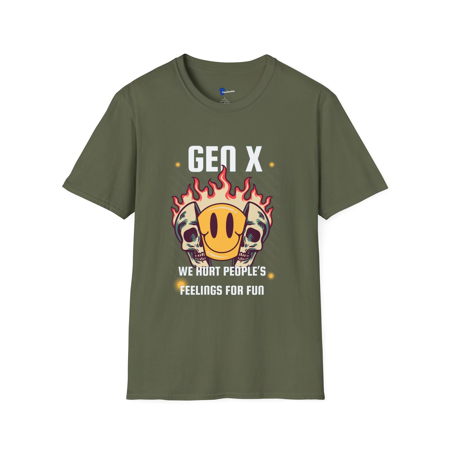Gen X Shirt We Hurt People's Feelings For Fun T-Shirt, Funny Generation X Sarcastic Tee, Grunge Skull Smiley Face Graphic, Retro 90s Gift