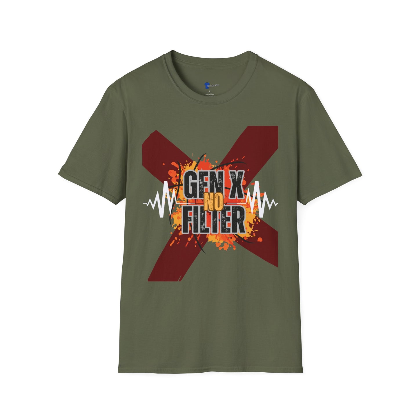 Gen X No Filter Shirt, Funny Generation X Graphic Tee, Sarcastic Gen X T-Shirt, Retro Grunge Aesthetic Shirt, Unfiltered Generation X Gift
