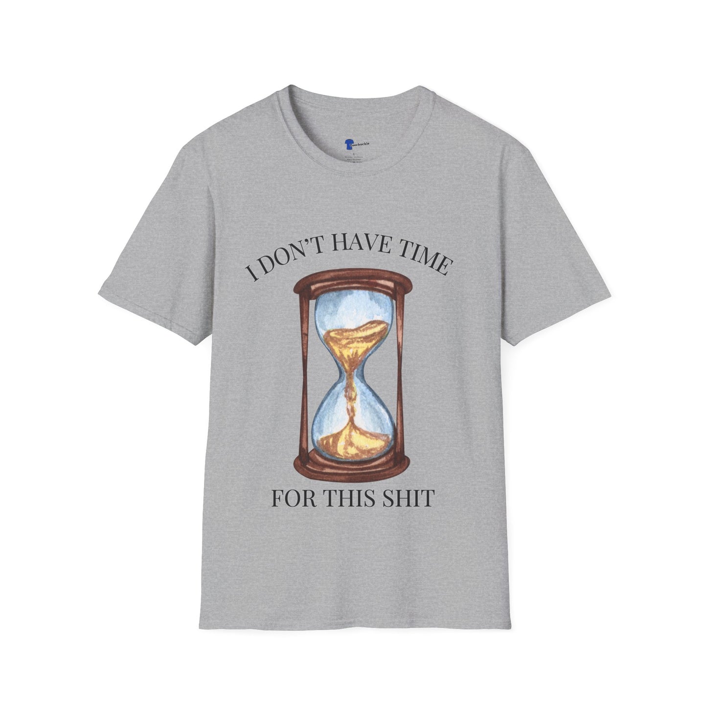 Hourglass Design (Long Title)Sarcastic Gen X Hourglass Shirt, I Don't Have Time For This Funny T-Shirt, Retro Watercolor Graphic Tee, No Patience Relatable Humor, Moody Antique Aesthetic, Blunt...