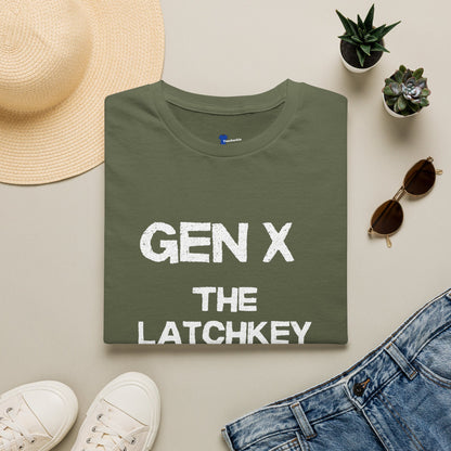Gen X Shirt The Latchkey Kids, Funny Generation X Graphic Tee, Retro 80s Bicycle TShirt, Sarcastic Streetlight Kids Apparel Birthday Gift