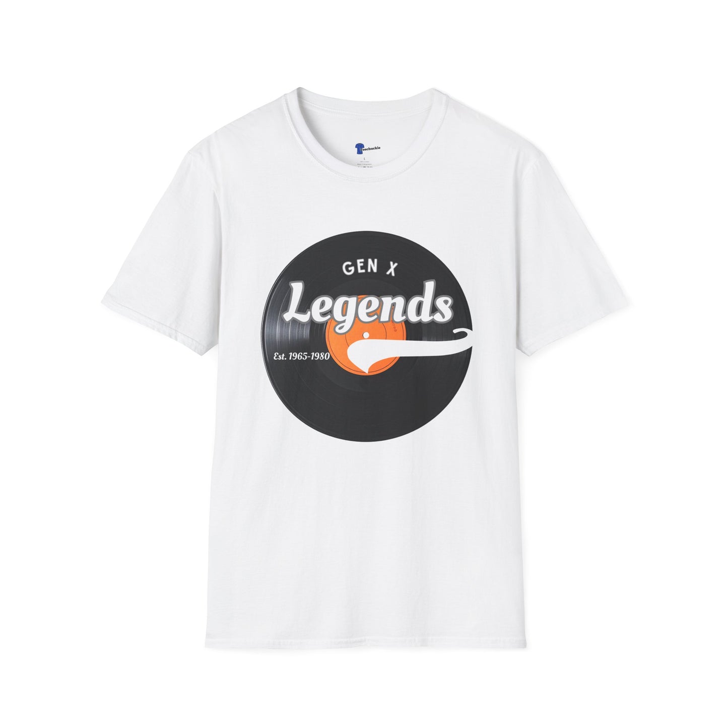Vintage Vinyl Gen X Legends T-Shirt - Retro 70s 80s Music Lover Gift