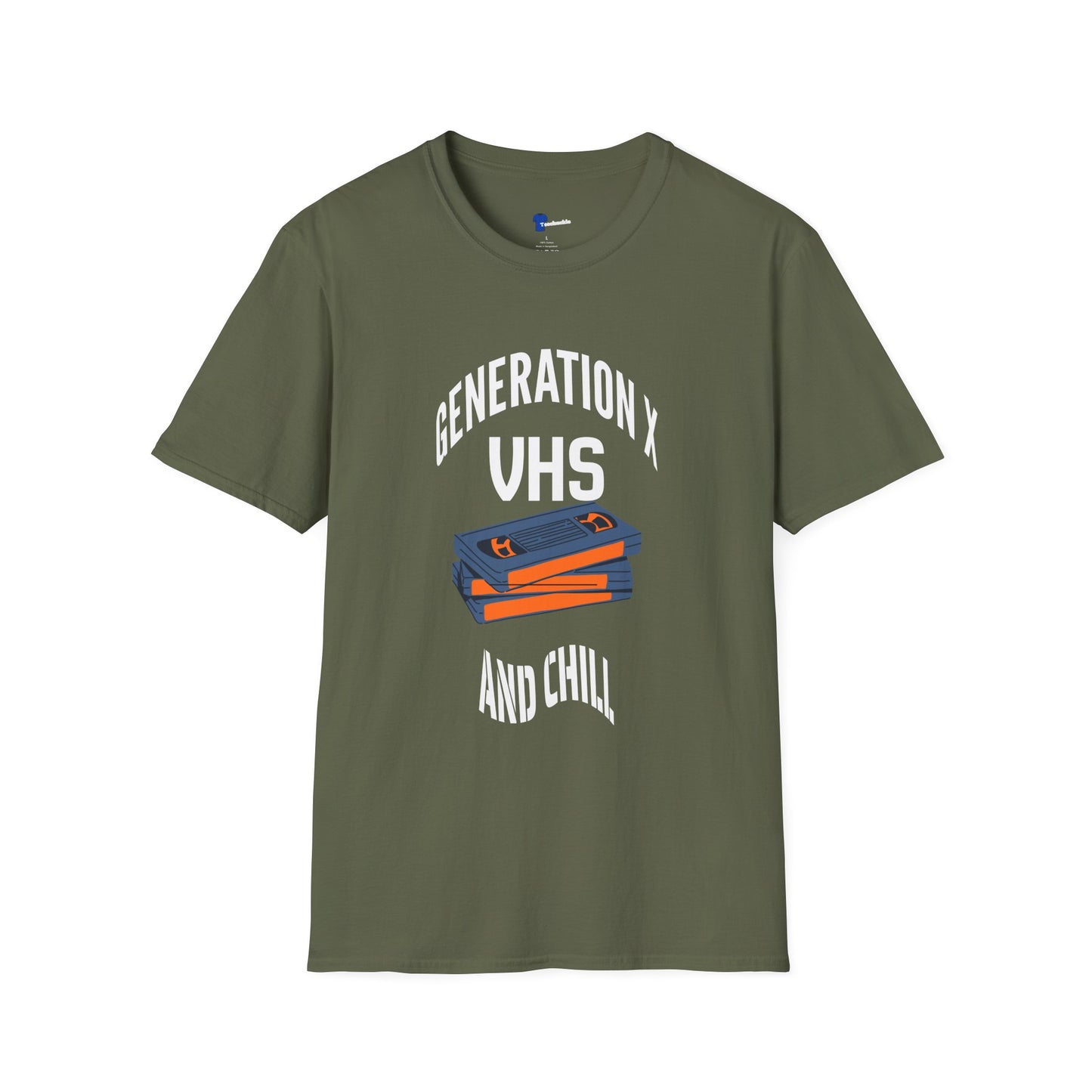 Funny Gen X VHS and Chill T-Shirt - Retro 80s 90s Nostalgia Graphic Tee